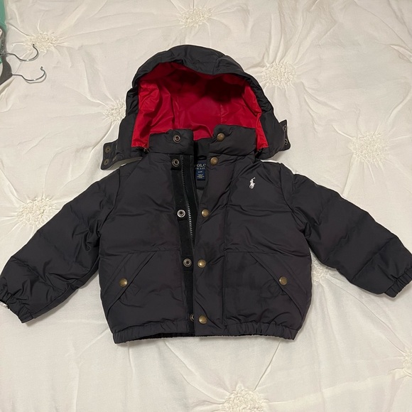 Boys Polo Puff Coat Size 3T In Excellent Condition - Picture 2 of 4